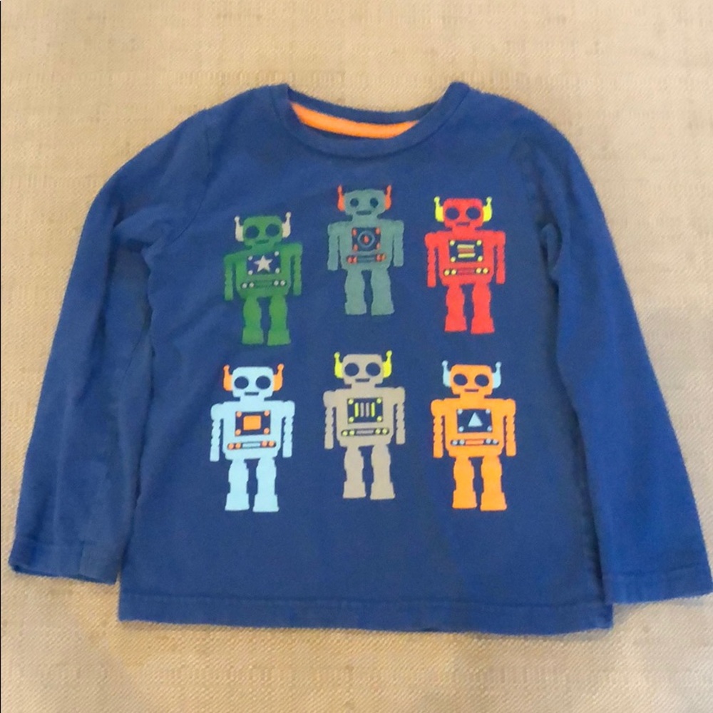 Boden mixed appliqué and printed long sleeve tee